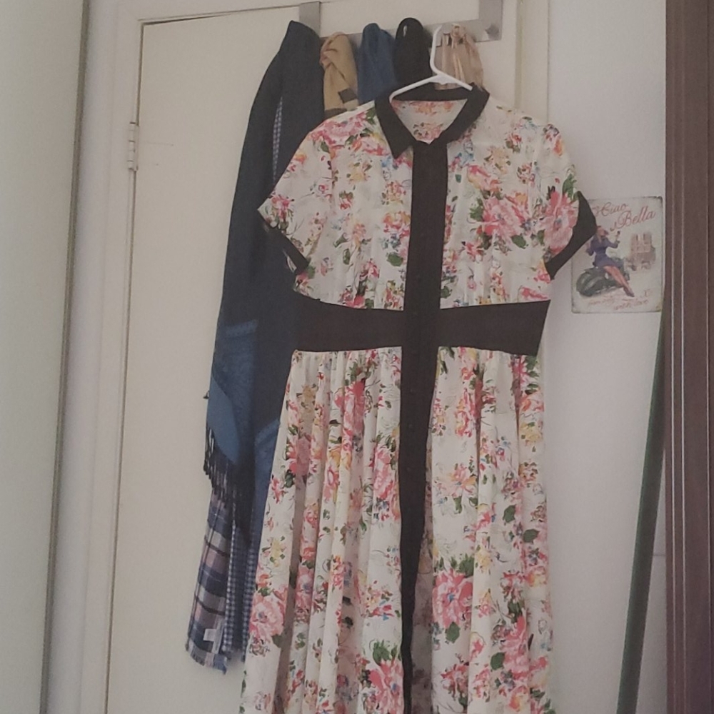 Unique Vintage floral dress XXL